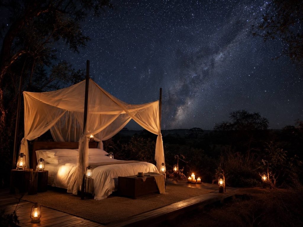 Star bed under the Milky Way, Khami Sanctuary