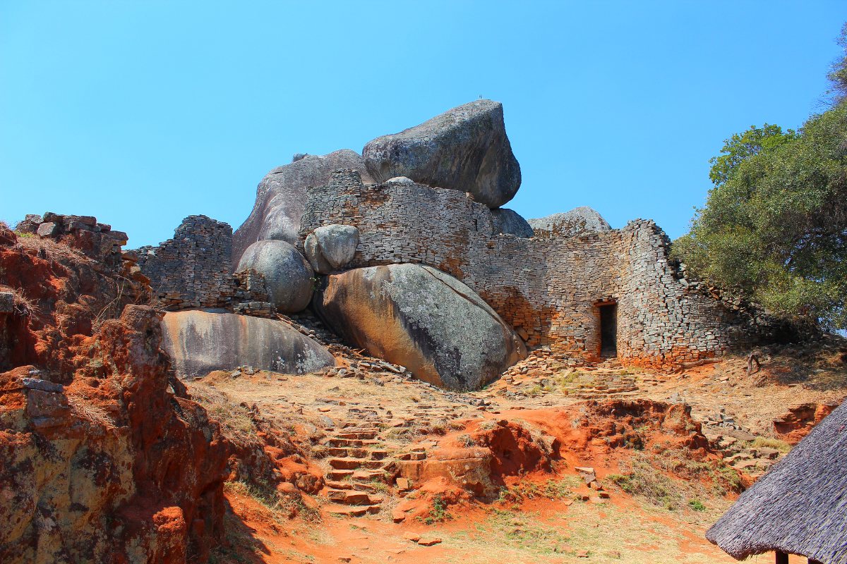 Great Zimbabwe — The Hill Complex above the valley.