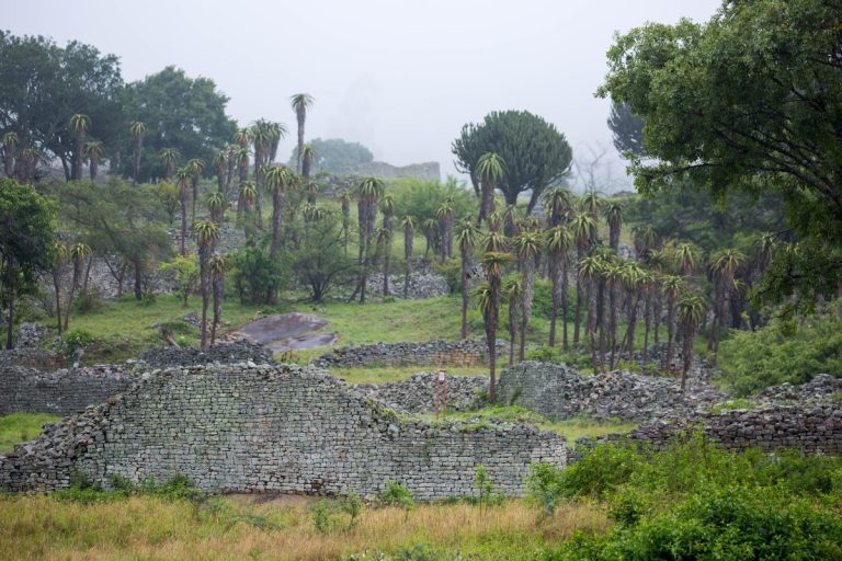 Valley ruins and aloes, Great Zimbabwe