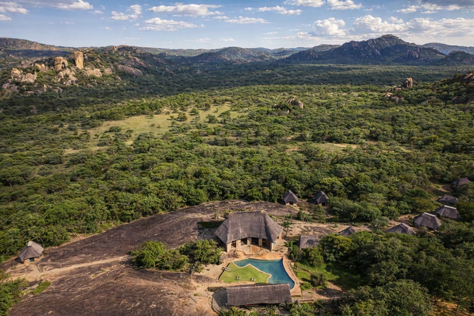 Matobo Hills — The valley from the rocks.